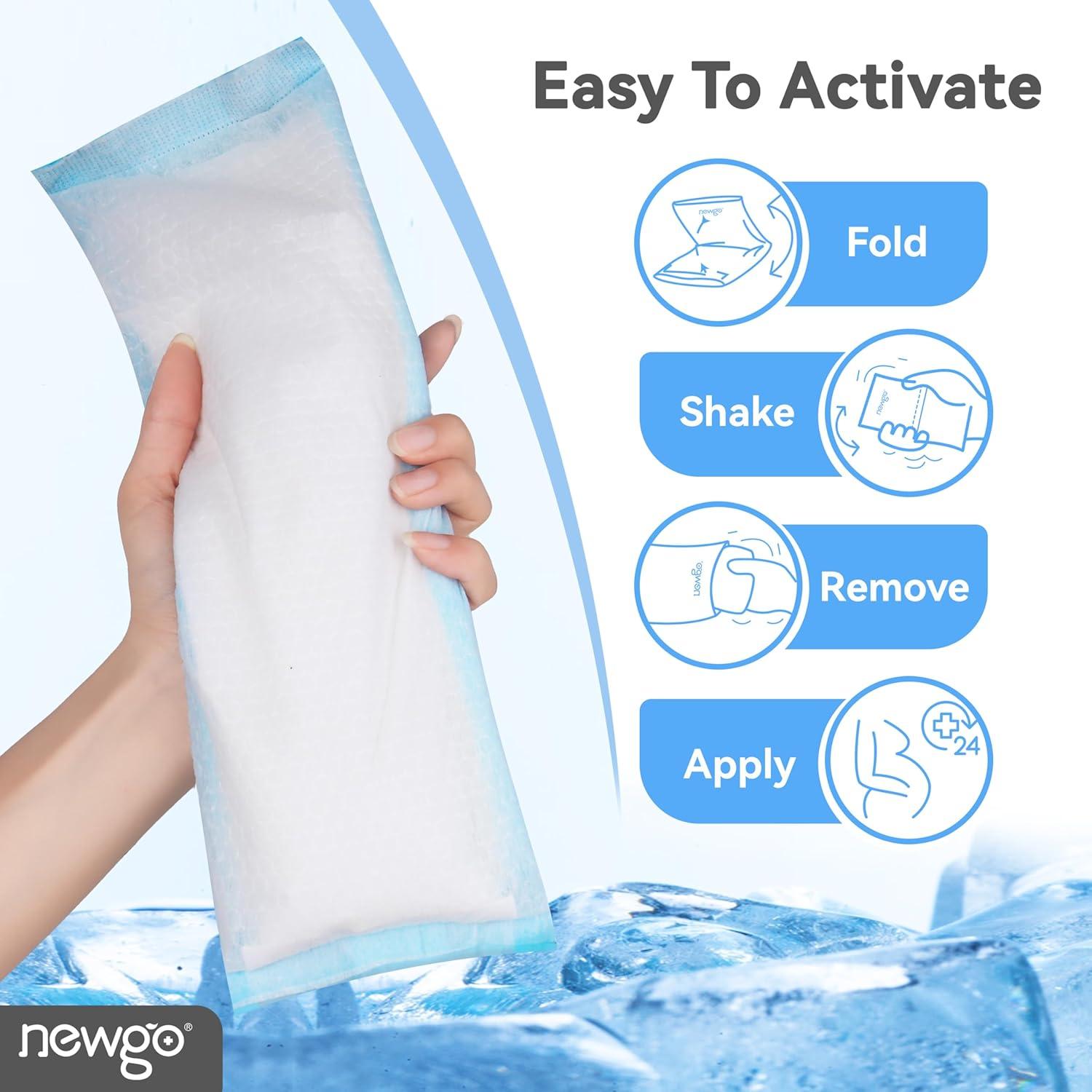 Paquetes Fríos Desechables NEWGO Postparto 12 Pcs Alivio Dolor