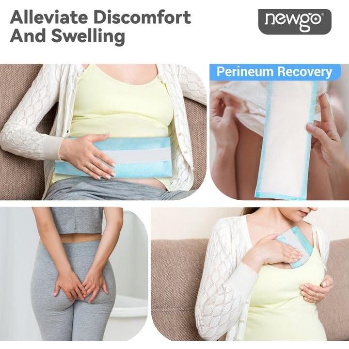 Paquetes Fríos Desechables NEWGO Postparto 12 Pcs Alivio Dolor
