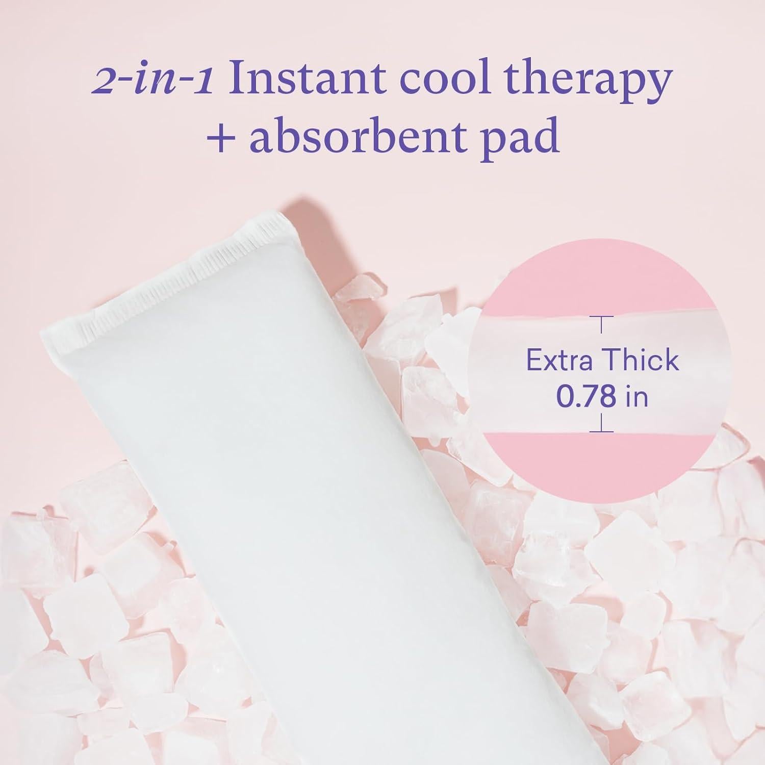 Compresas Postparto 2-en-1 PurComfy - 10 Unidades Alivio Dolor