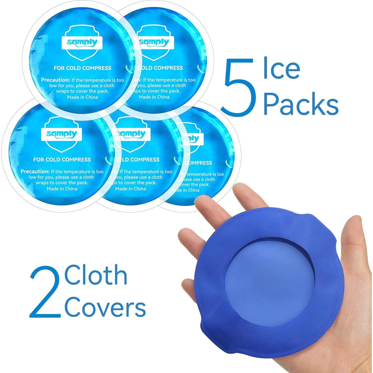 Paquetes de Hielo de Gel Samply - 5 Mini Compresas Frías