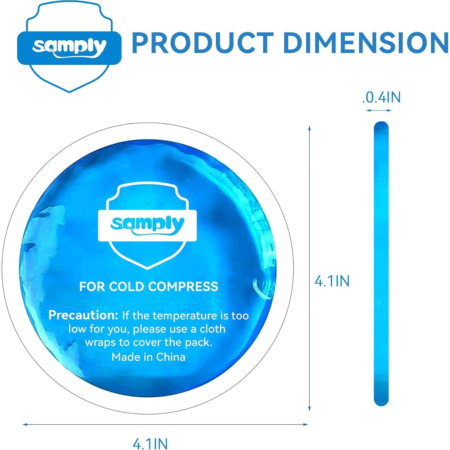 Paquetes de Hielo de Gel Samply - 5 Mini Compresas Frías