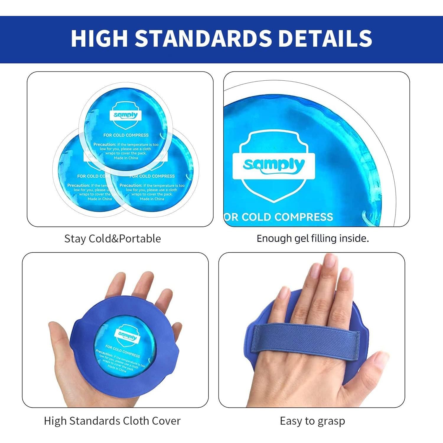 Paquetes de Hielo de Gel Samply - 5 Mini Compresas Frías