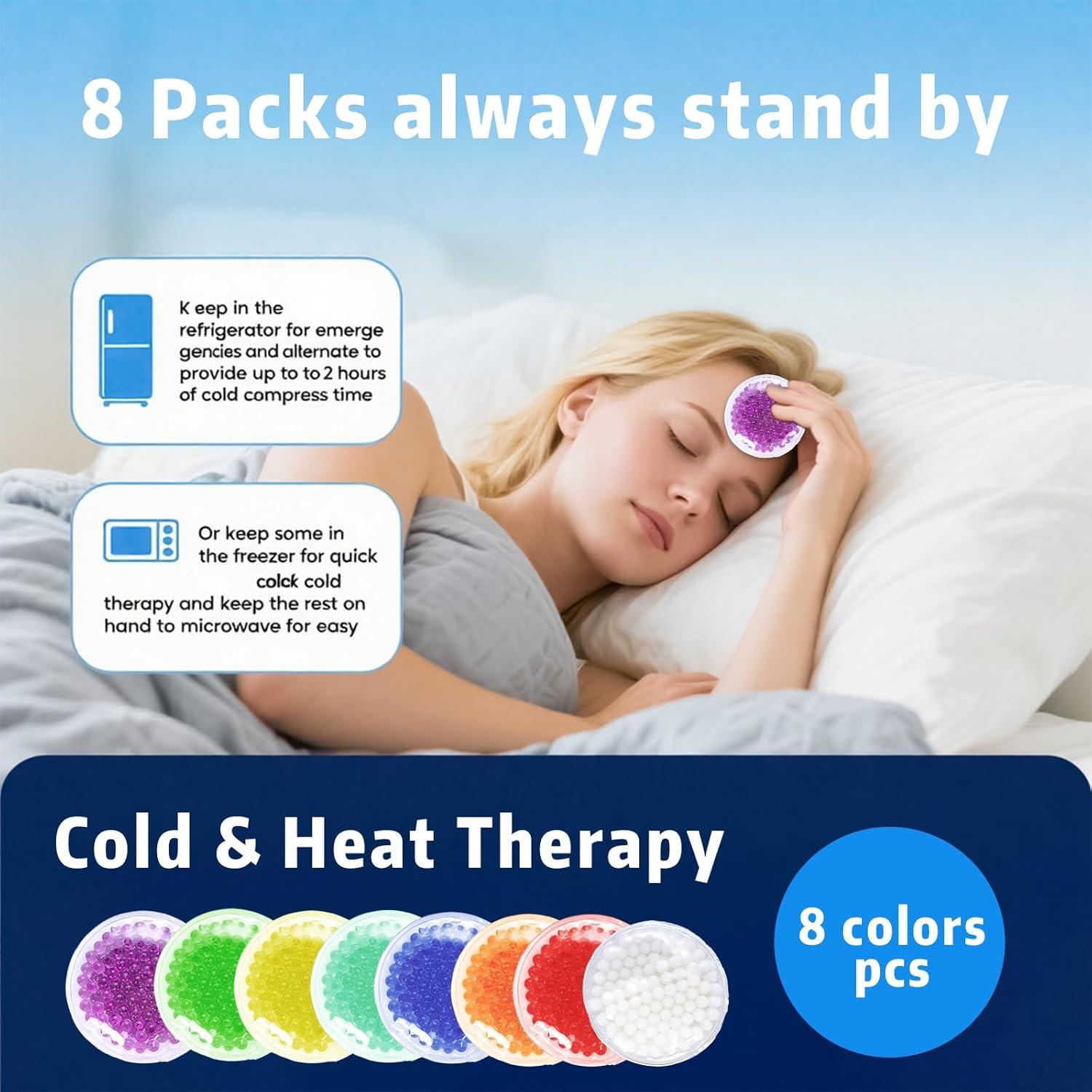 Paquete de Hielo Boo Boo para Niños - Gel Reutilizable 8 Piezas