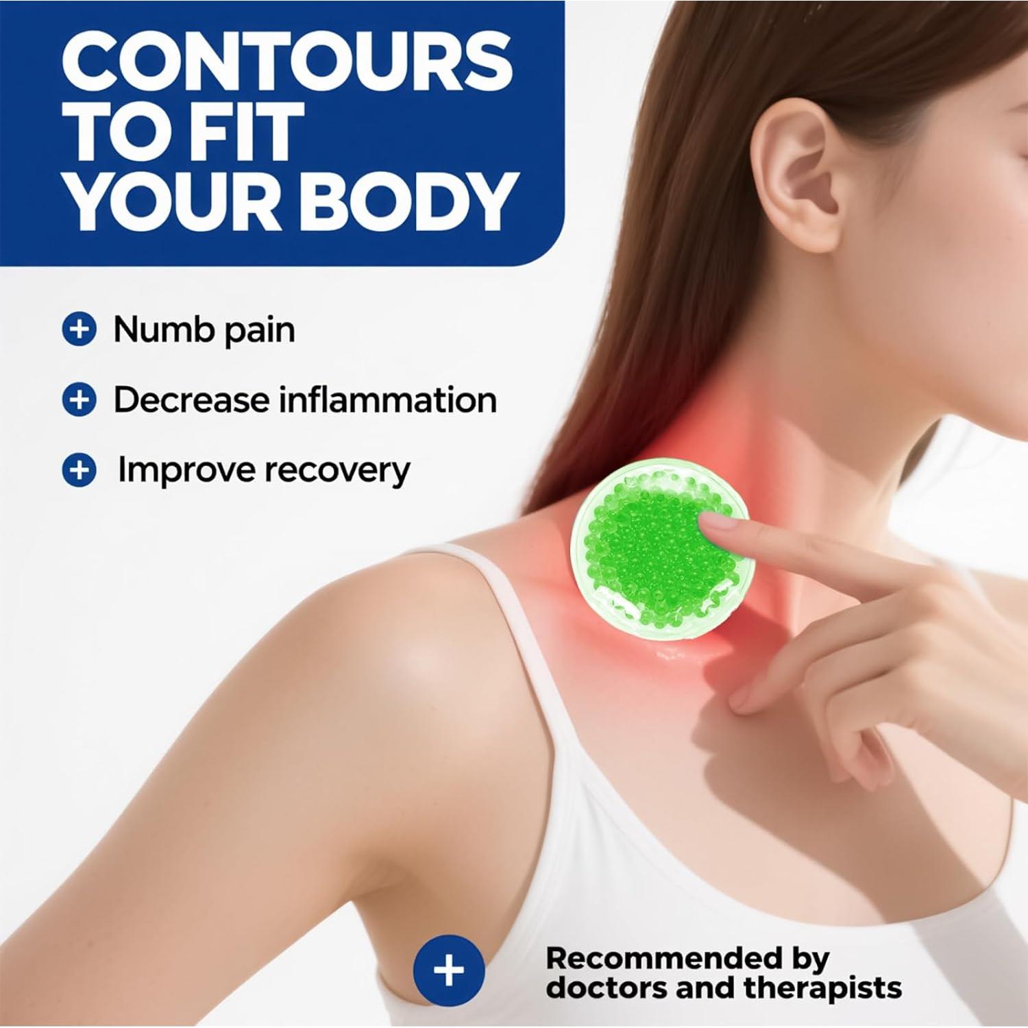 Paquete de Hielo Boo Boo para Niños - Gel Reutilizable 8 Piezas