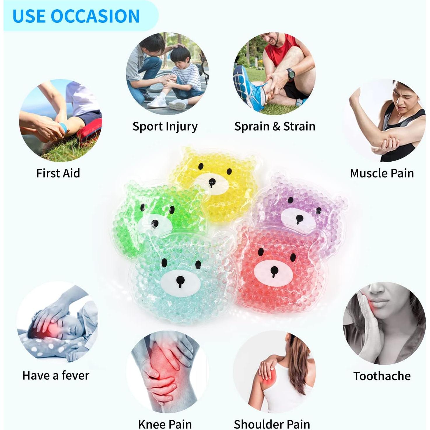 5 Paquetes de Hielo Reutilizables para Niños HI FINE CARE