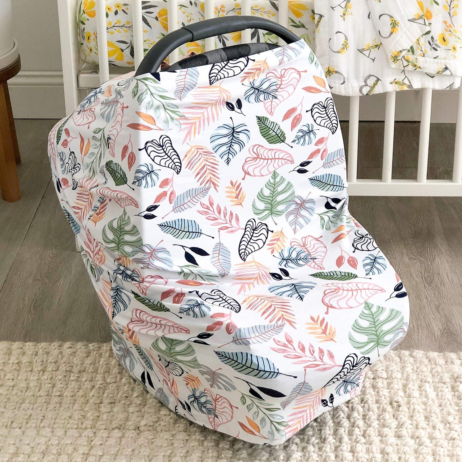 Cubierta Multiuso 5-en-1 Bebe au Lait Tropicana - Lactancia, Chal, Bufanda