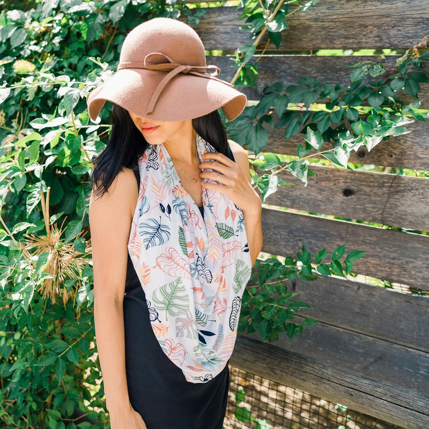 Cubierta Multiuso 5-en-1 Bebe au Lait Tropicana - Lactancia, Chal, Bufanda