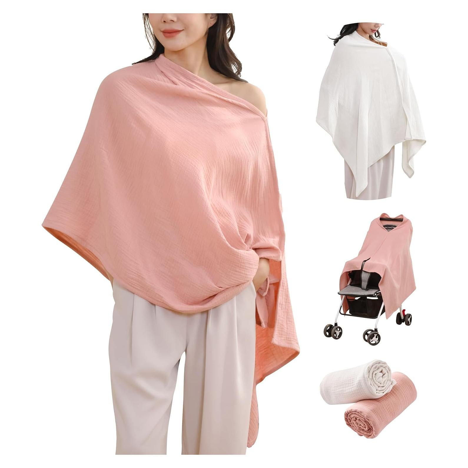 Cubiertas de Lactancia 2 Paquetes TADO Muselina Algodón Orgánico