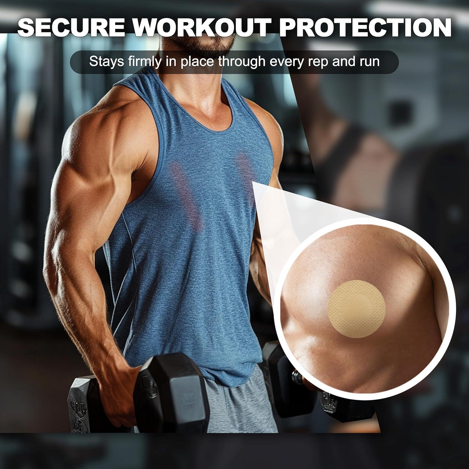 Cubiertas de Pezón para Hombres Bretape 100 Pcs Anti-Rozaduras