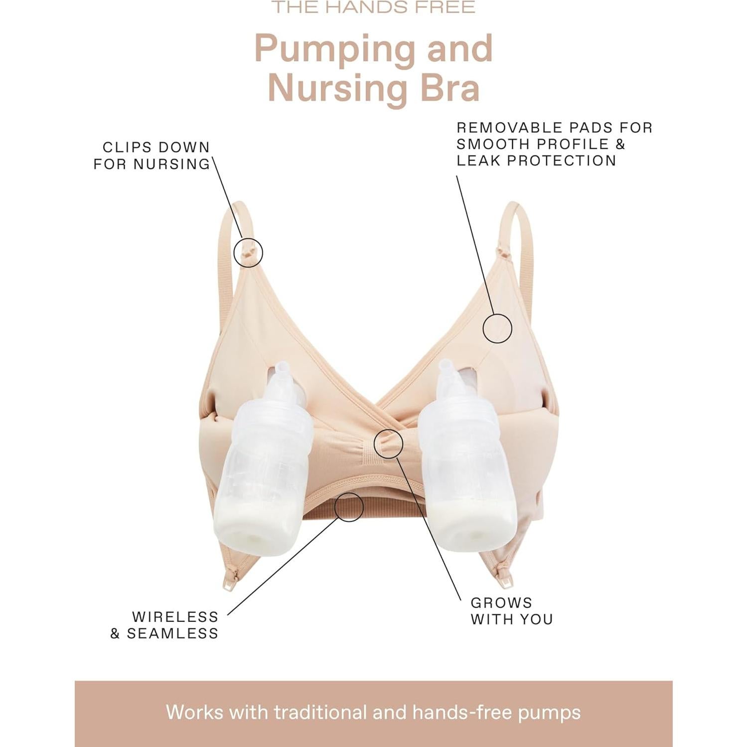 Sostenedor de Lactancia Sin Costuras Motherhood Maternity Mediano Nude