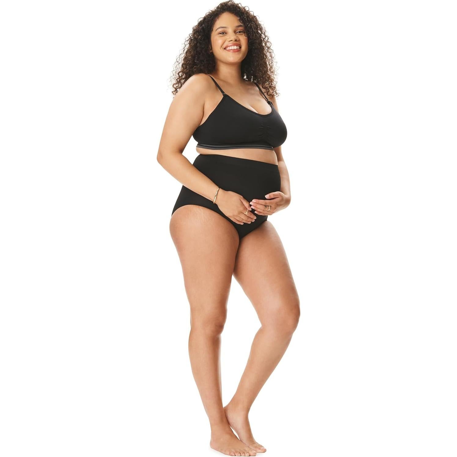 Sostenedor de Lactancia Sin Costuras Motherhood Maternity XX-Large Negro