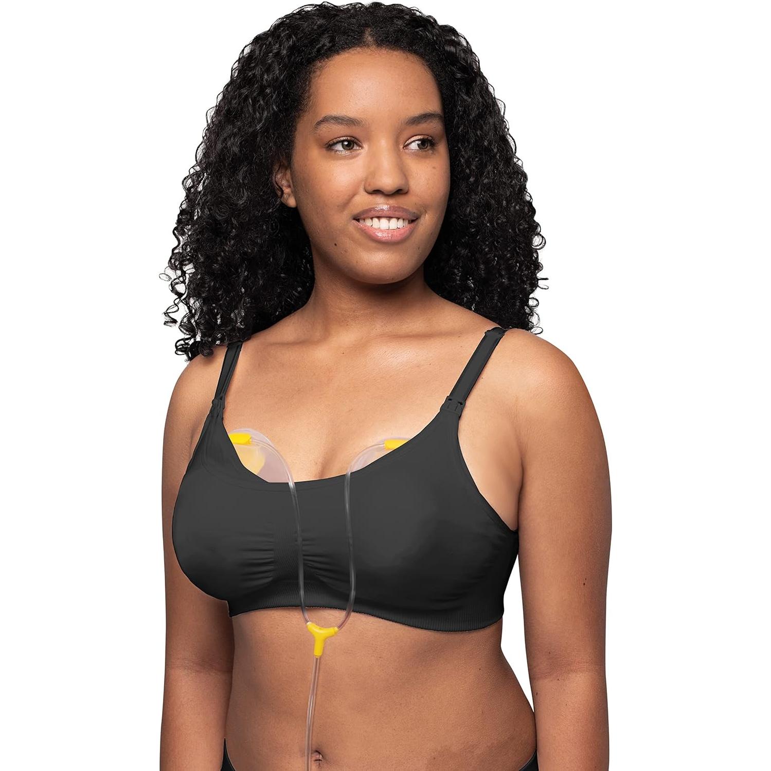 Sostén de Lactancia 3 en 1 Medela Negro T. Mediano