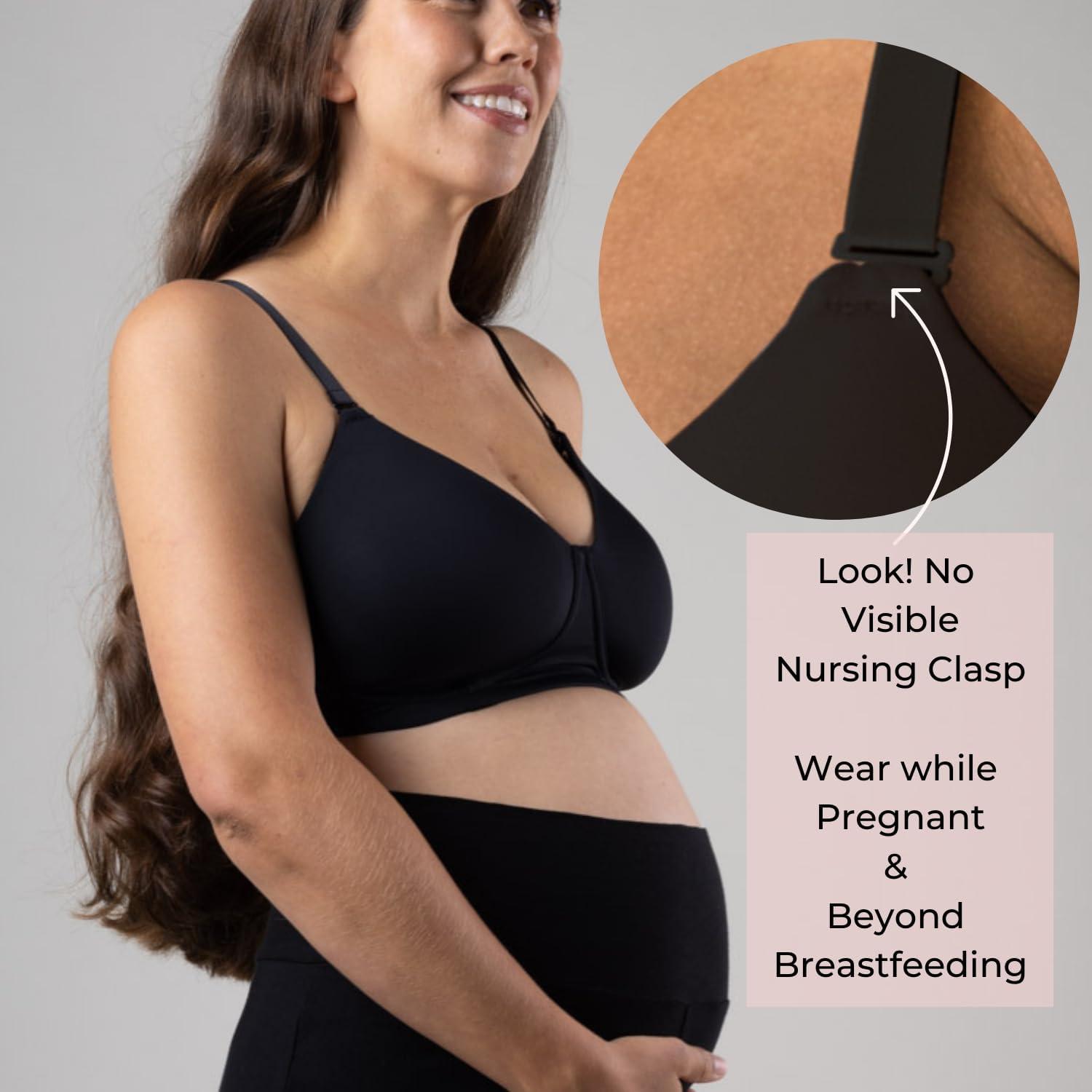 Sostén de Maternidad y Lactancia Simple Wishes 34F - 2 Pzs Negro/Rosa