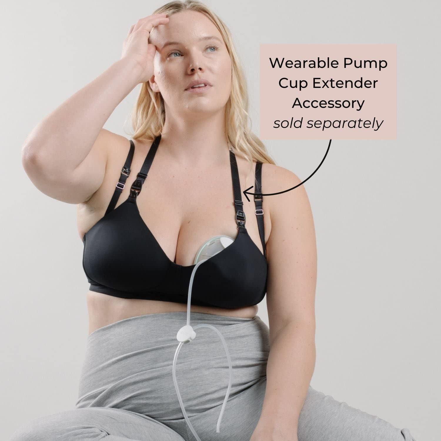 Sostén de Maternidad y Lactancia Simple Wishes 34F - 2 Pzs Negro/Rosa