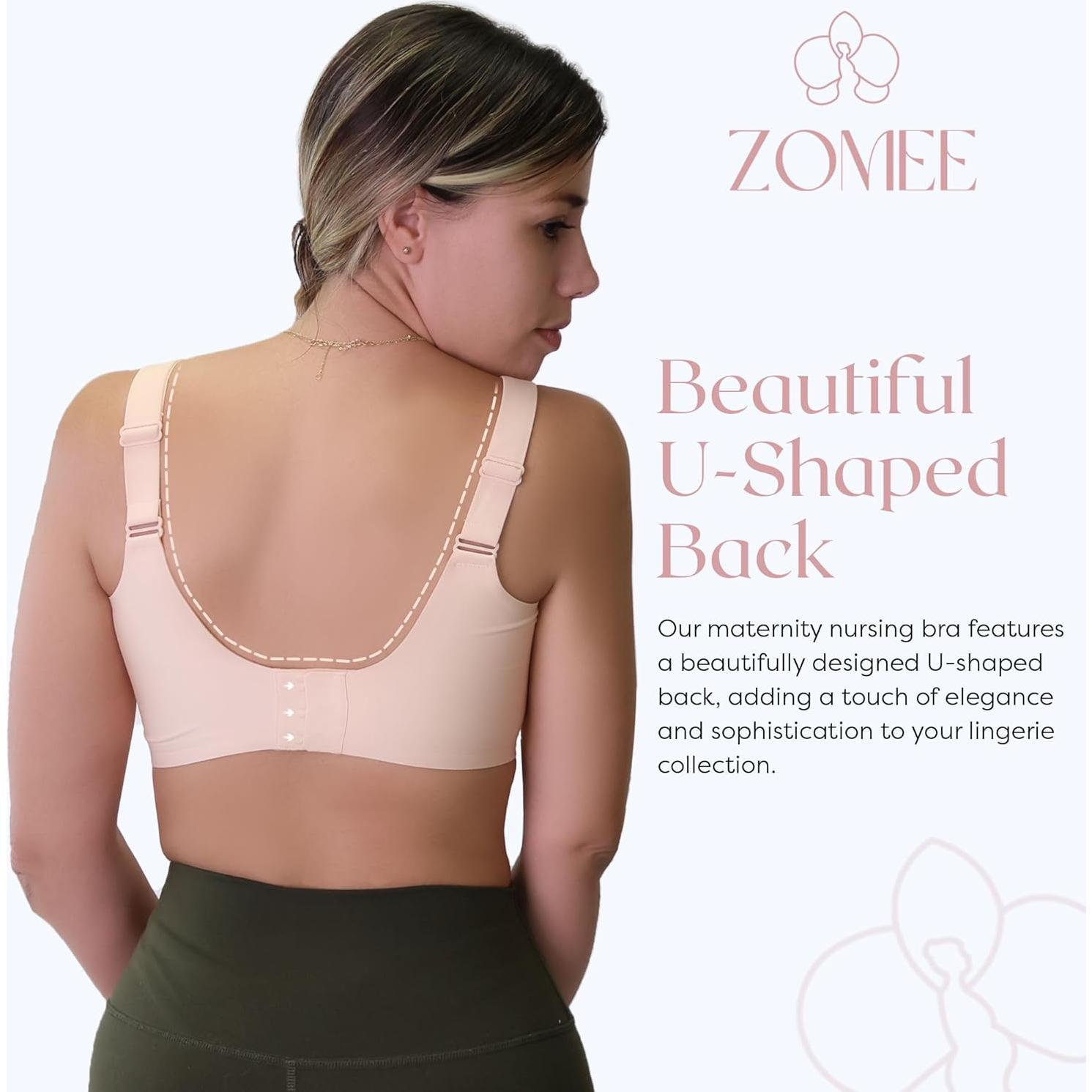 Sujetador de Lactancia Inalámbrico Zomee Nude Mediano