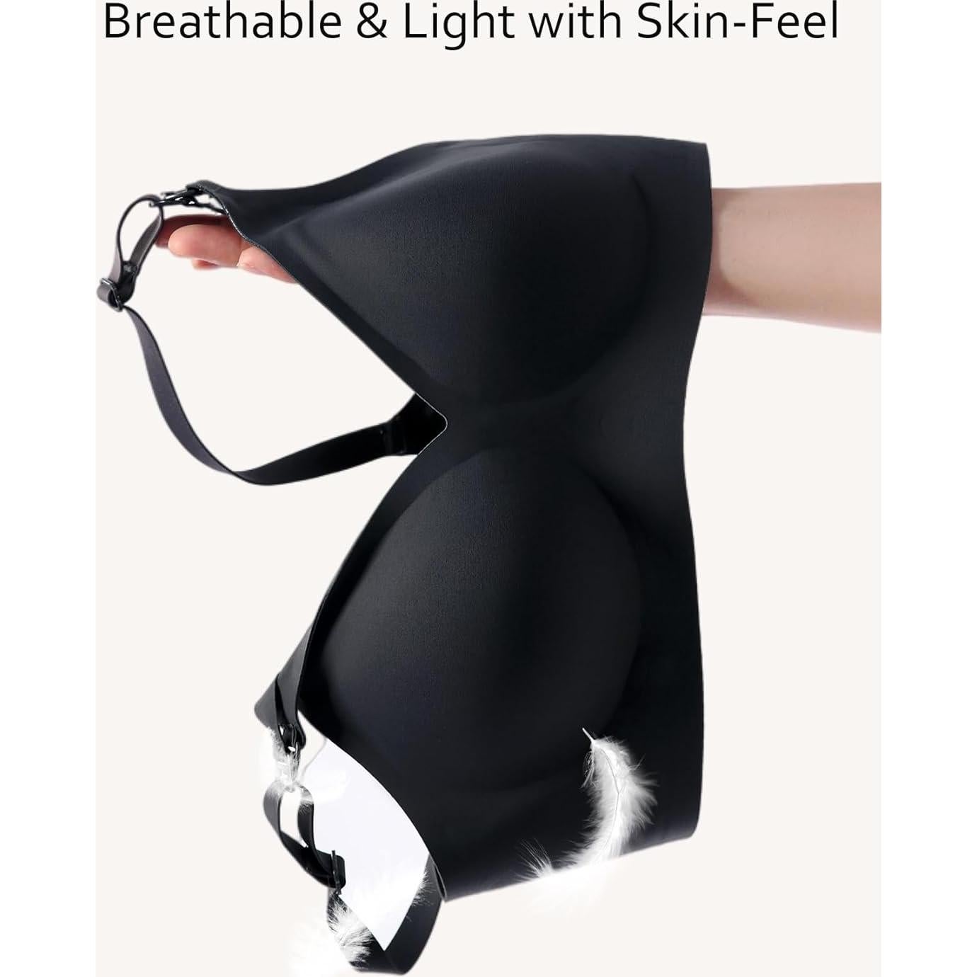 Sostén de Lactancia Vinfact Sin Costuras Negro Grande