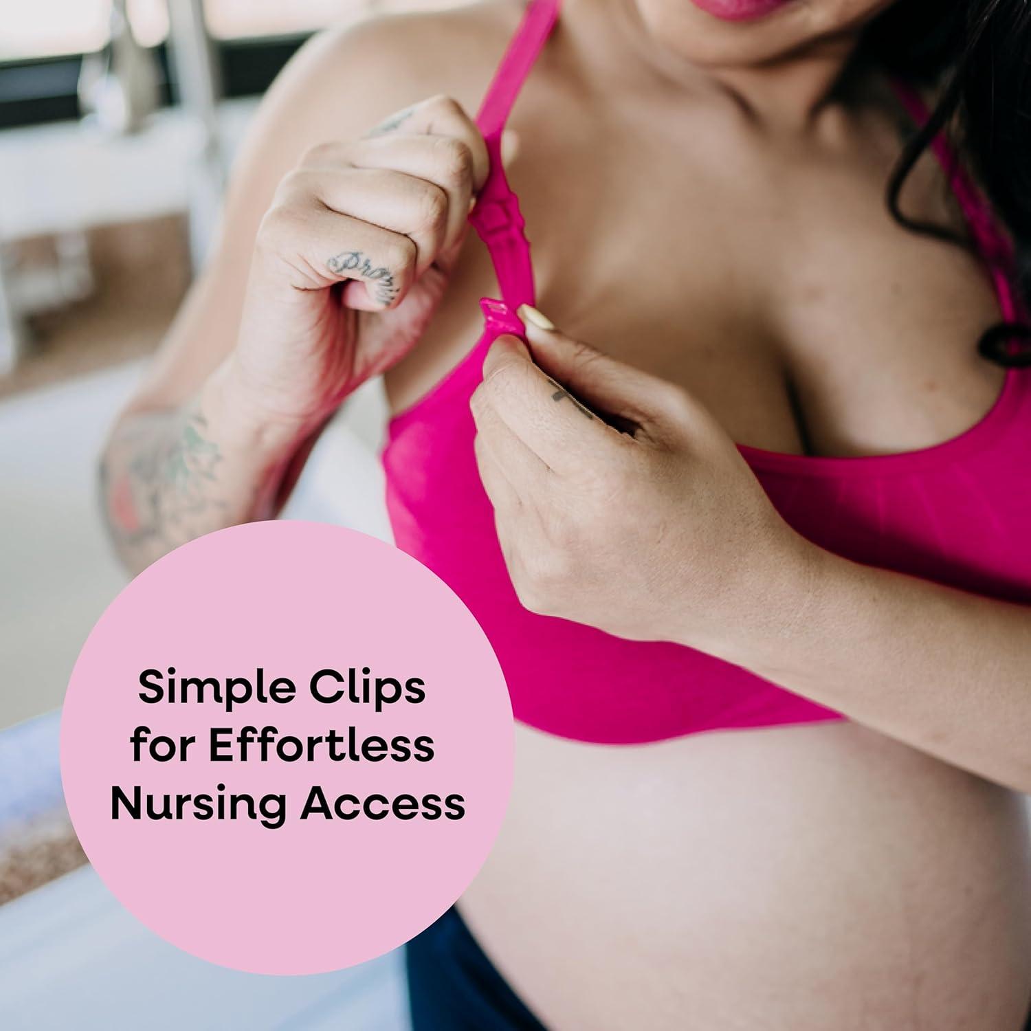 Sostén de Lactancia Bamboobies Grande Gris Sin Aros