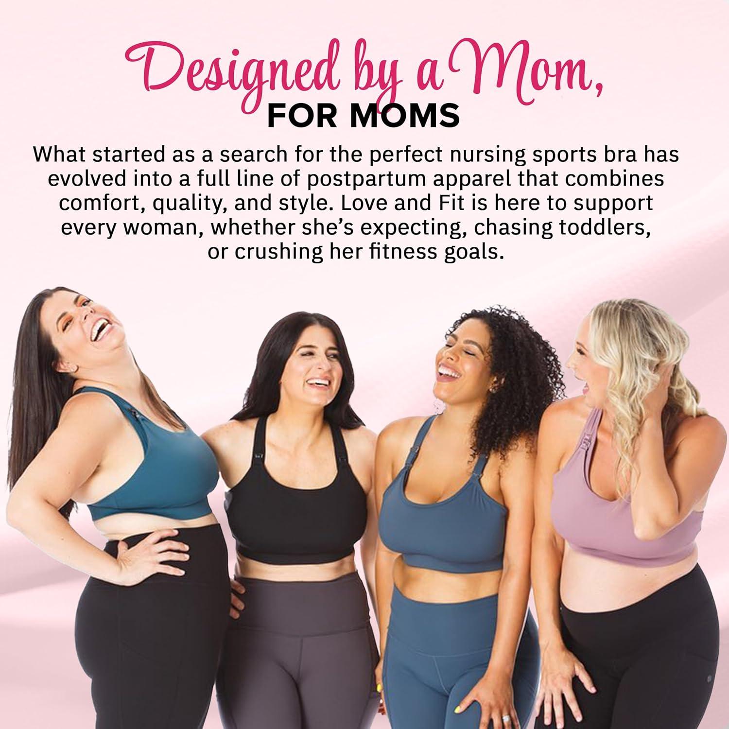 Sostenedor Deportivo de Lactancia Love and Fit Azul Pizarra