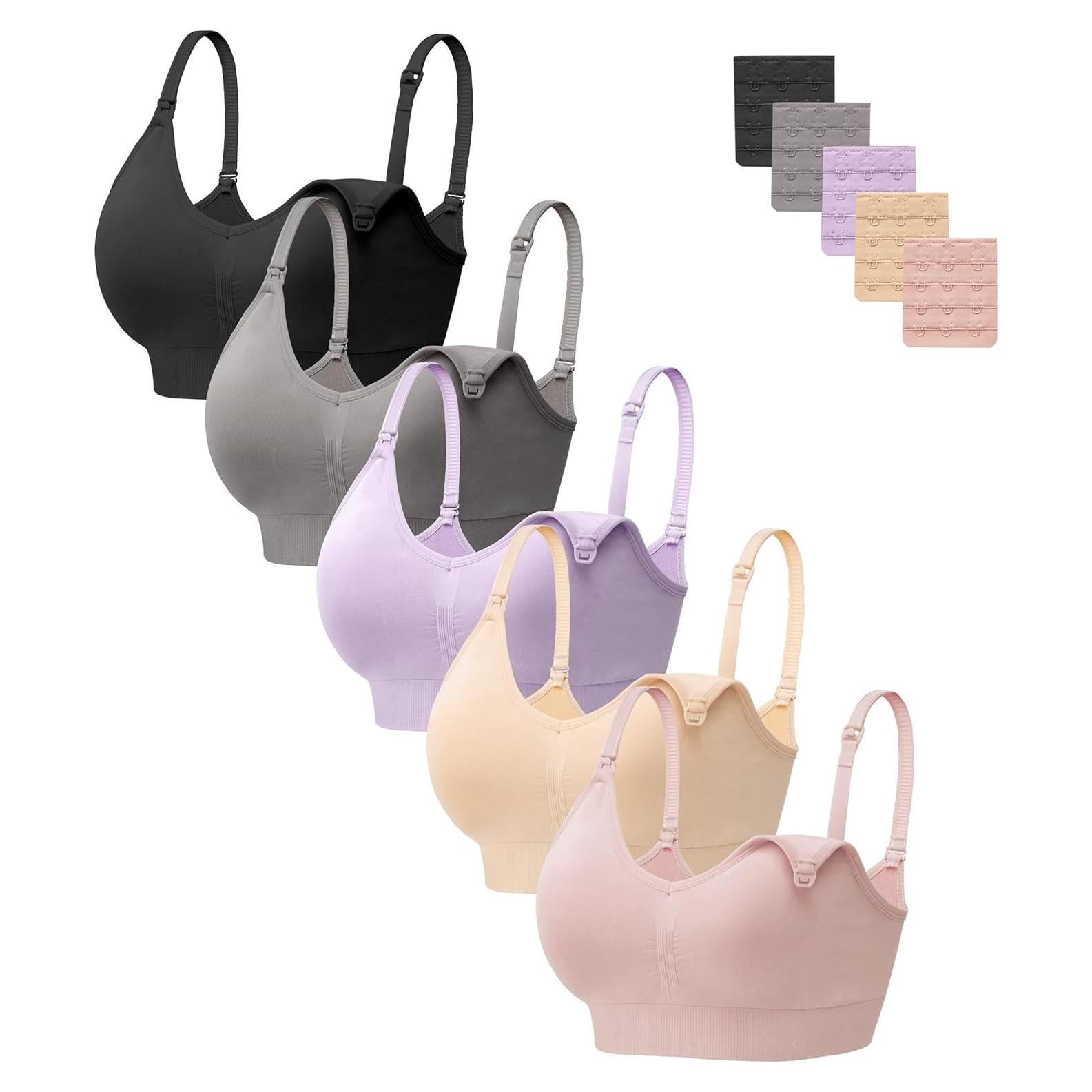 Sujetadores de Maternidad HBselect Pack 5 Lactancia Sin Costuras