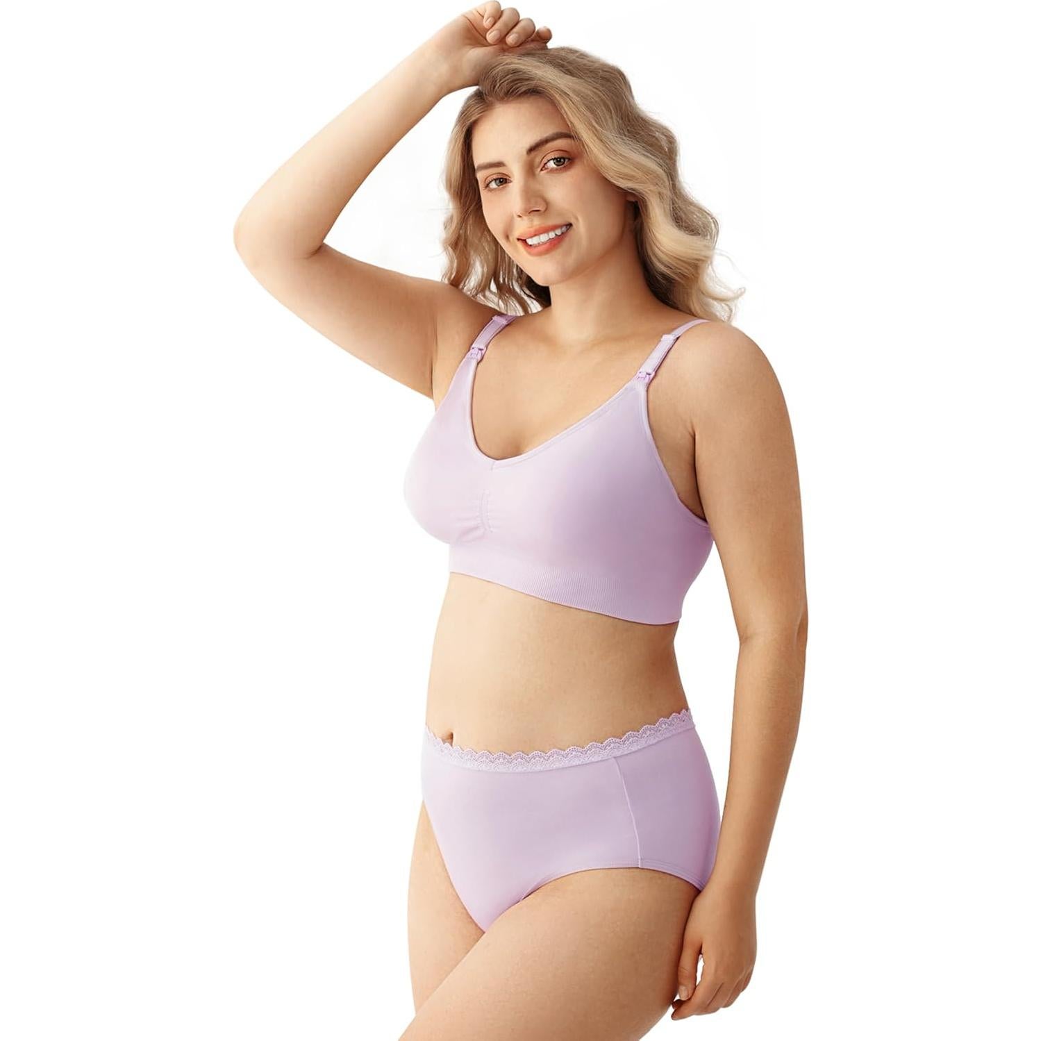 Sujetadores de Maternidad HBselect Pack 5 Lactancia Sin Costuras