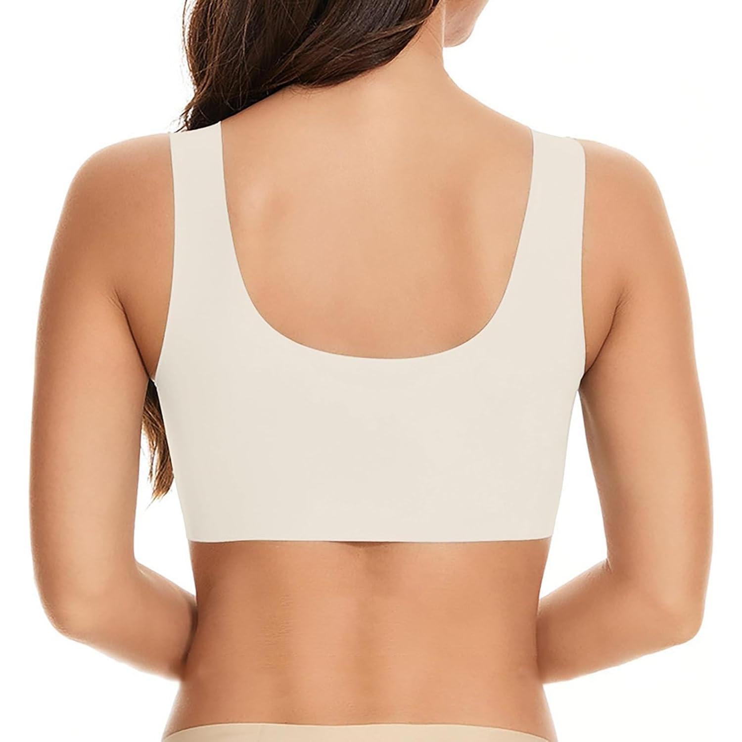 Wireless Support Bras for Older Women Lift No Underwire Full Coverage Push Up Bra Comfortable Everyday Brassiere Bras