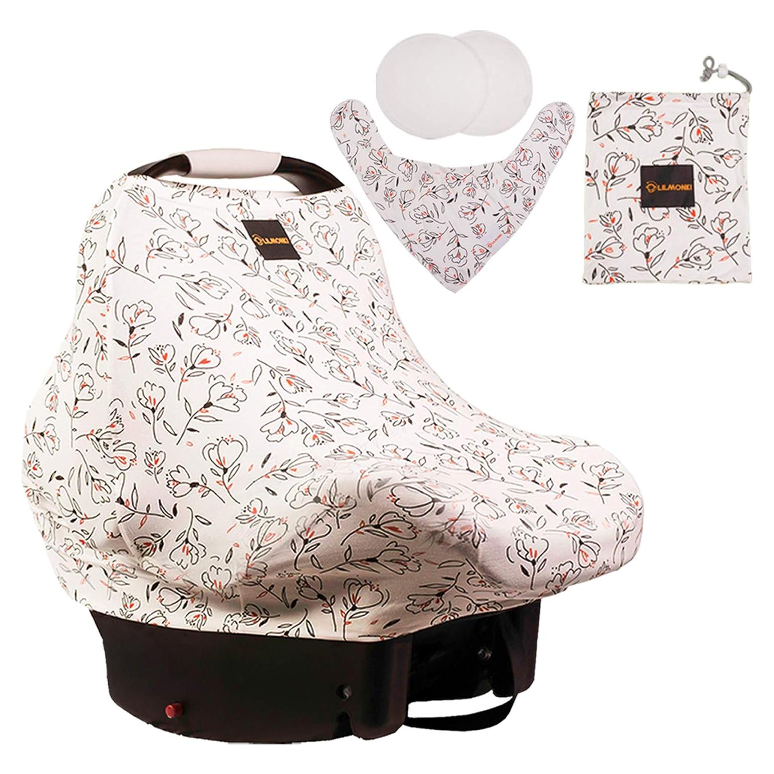 Bufanda de Lactancia Multiusos Lilmonki - Estampado Tulipanes