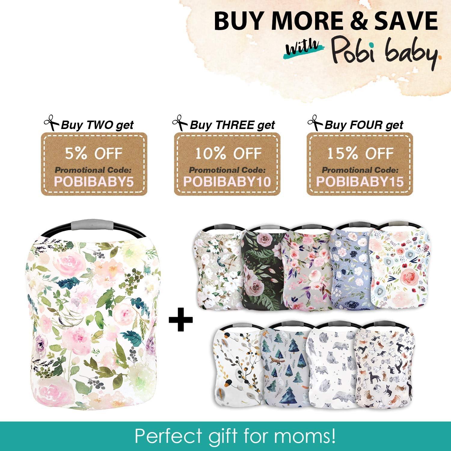 Cubierta Multiusos Pobi Baby - Lactancia y Silla de Auto Floral