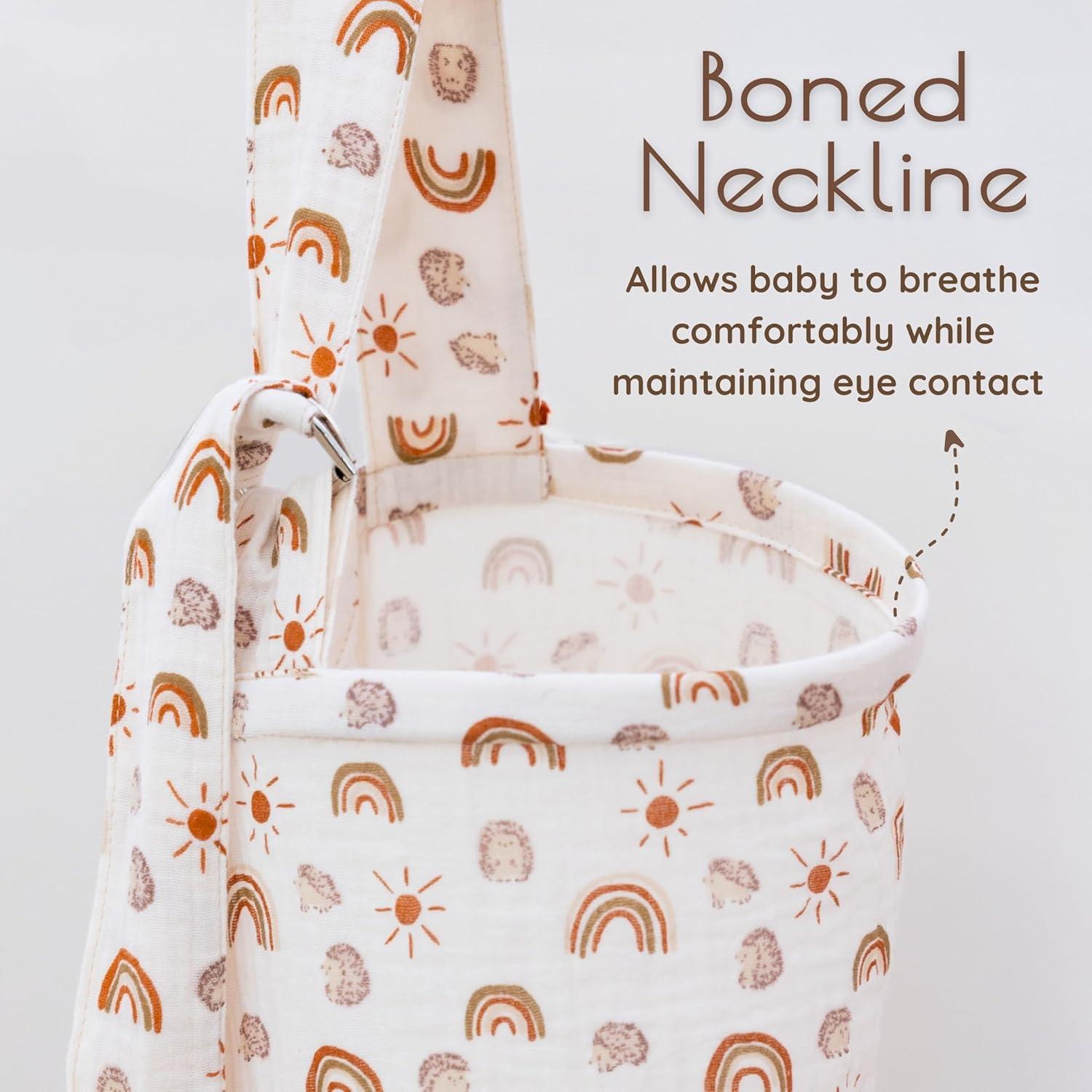 Cubierta de Lactancia Muselina 100% Algodón Arcoíris 101.6x71.1cm