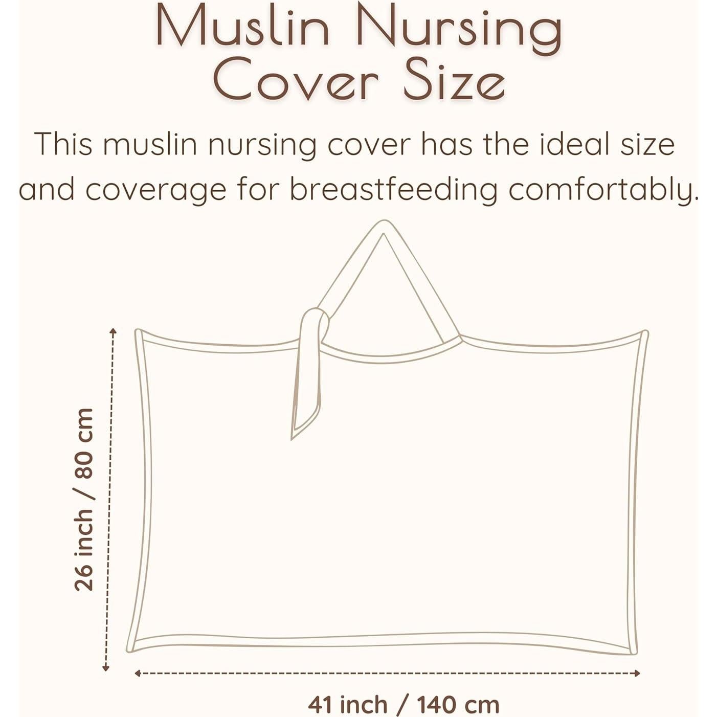 Cubierta de Lactancia Muselina 100% Algodón Arcoíris 101.6x71.1cm