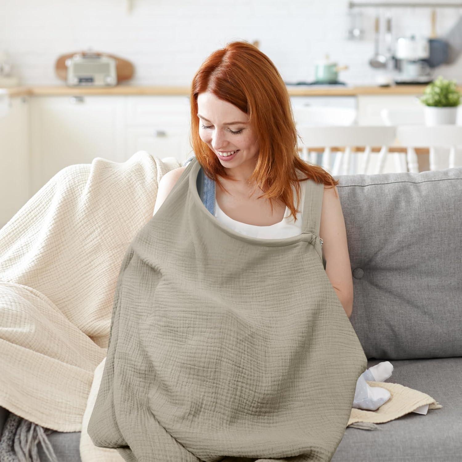 Funda de Lactancia Mexxi de Muselina 104x74 cm KHAKI