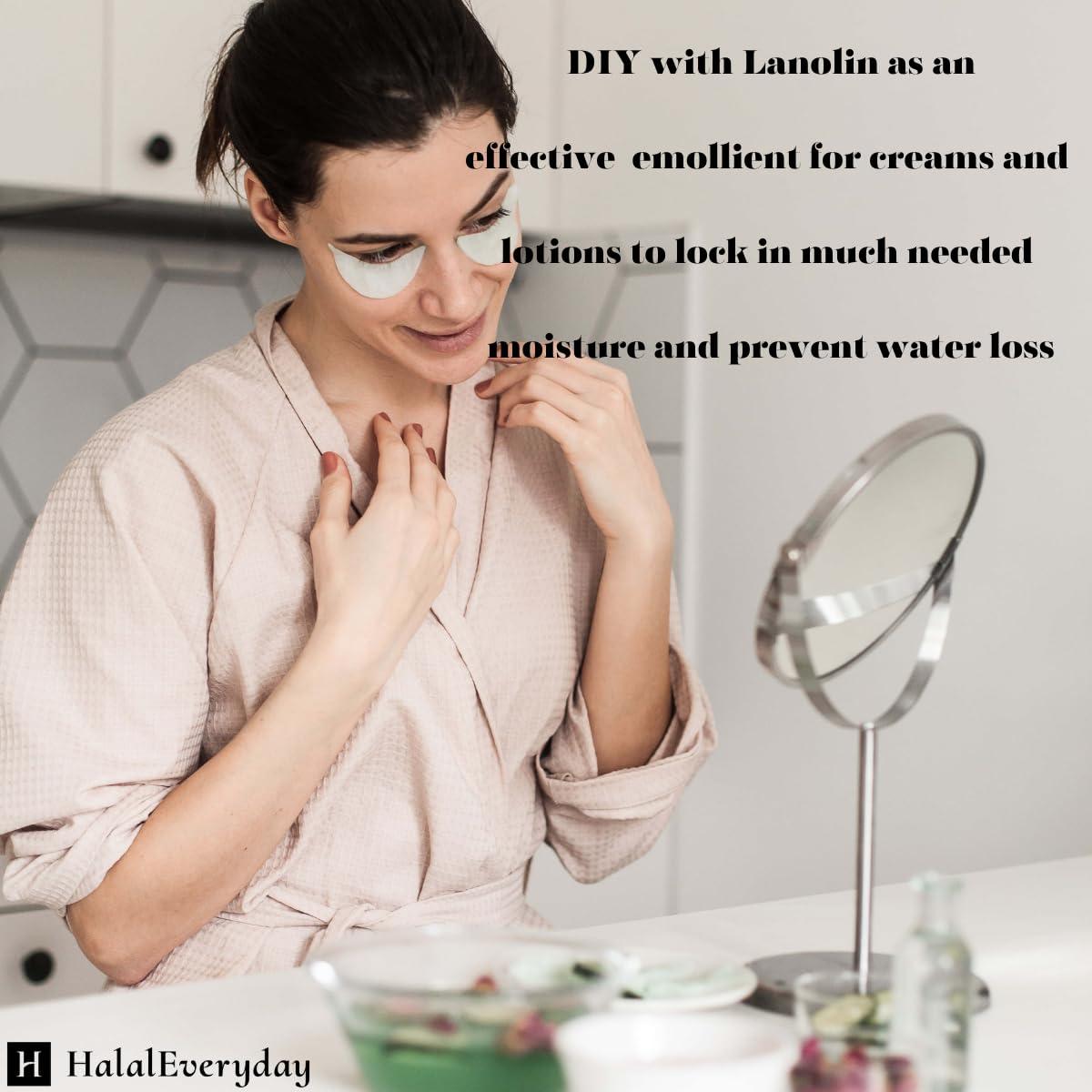 Lanolina Anhidra 100% Pura 450g Hidratante para la Piel