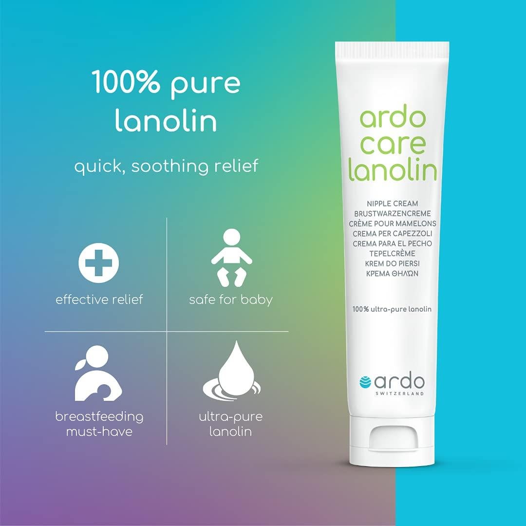 Crema de Pezón Ardo Care 30ml - 100% Lanolina Pura para Lactancia