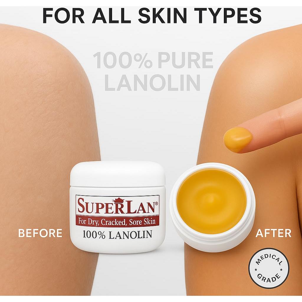 Crema Hidratante de Lanolina Superlan 28.35 g - 100% Natural