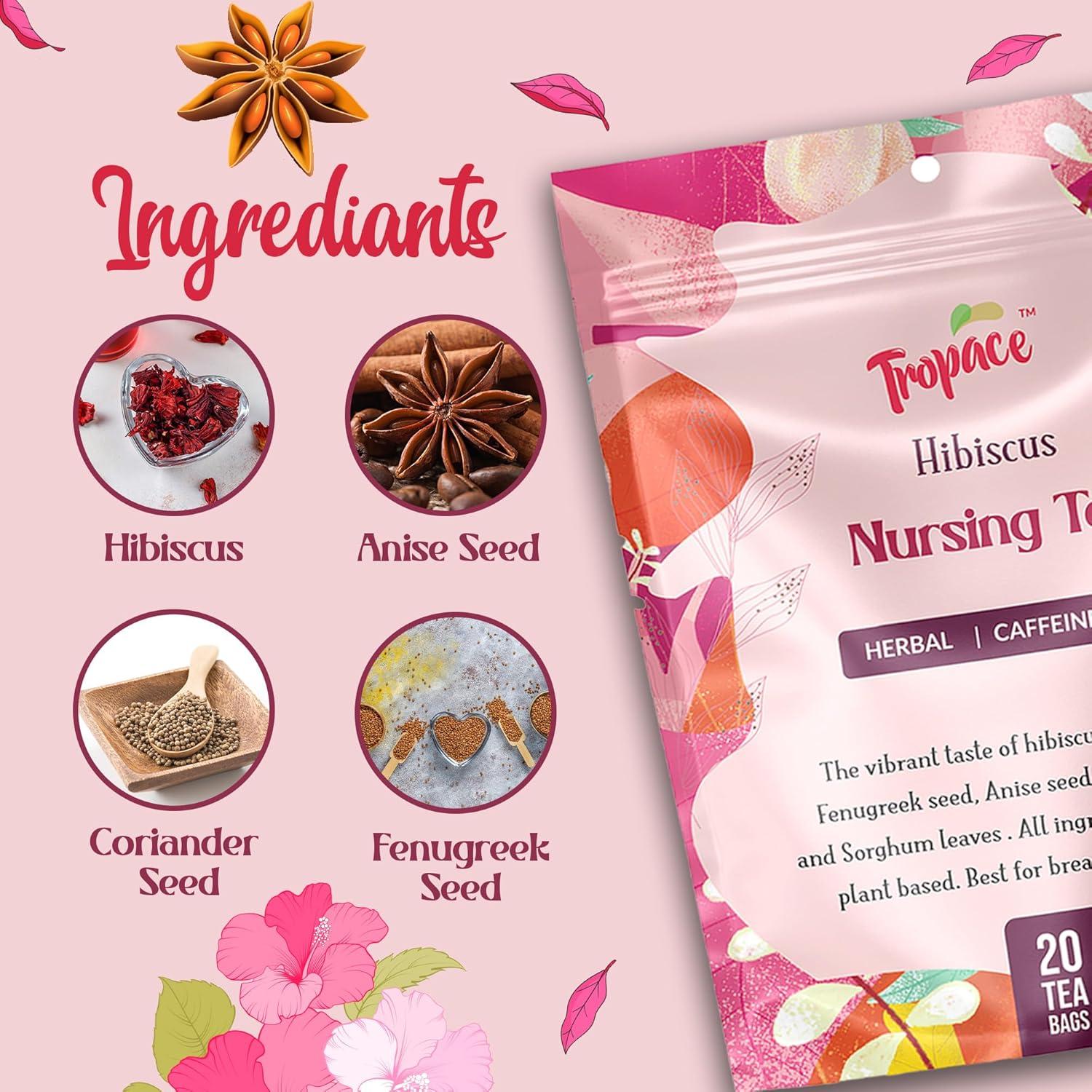 Té de Hibisco Orgánico Tropace para Lactantes - 20 Bolsitas