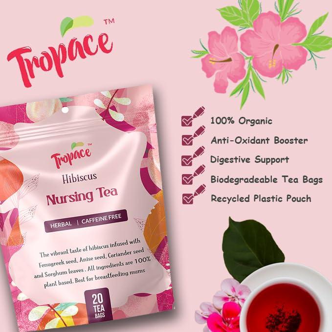 Té de Hibisco Orgánico Tropace para Lactantes - 20 Bolsitas