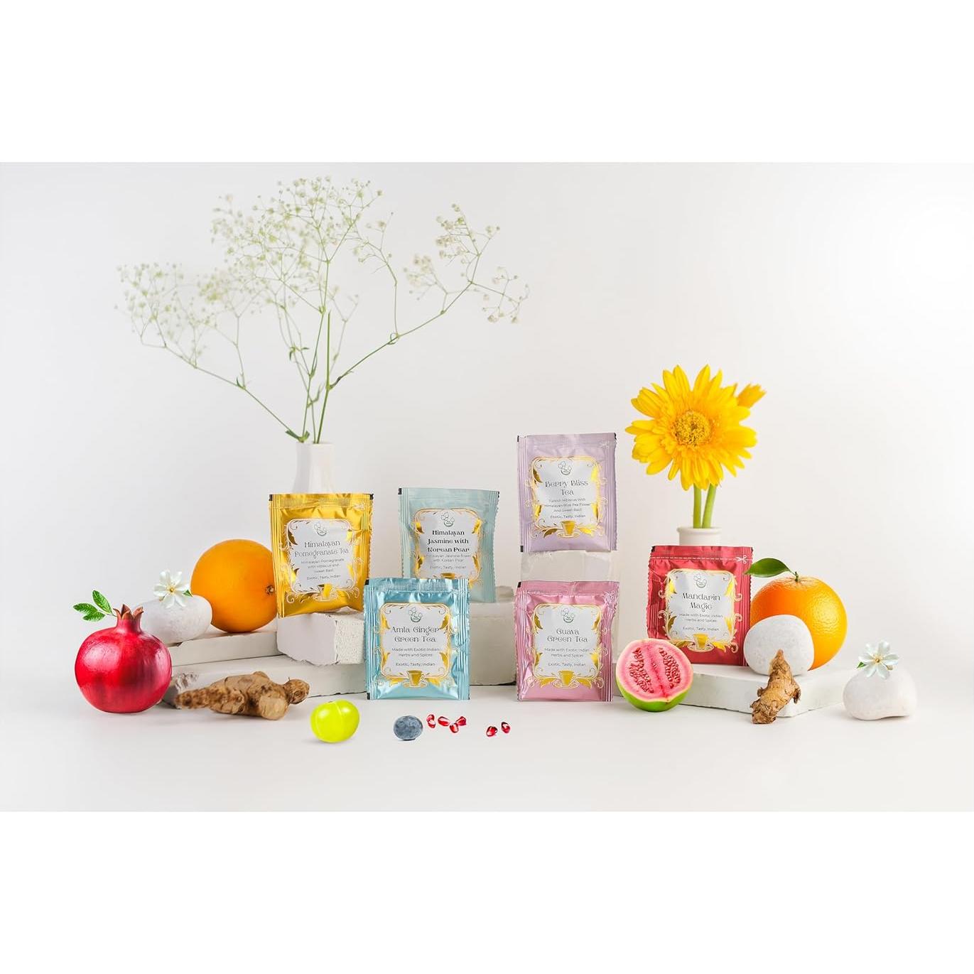 Set de Té de Hierbas Premium The Vedas - 24 Bolsitas Ecológicas