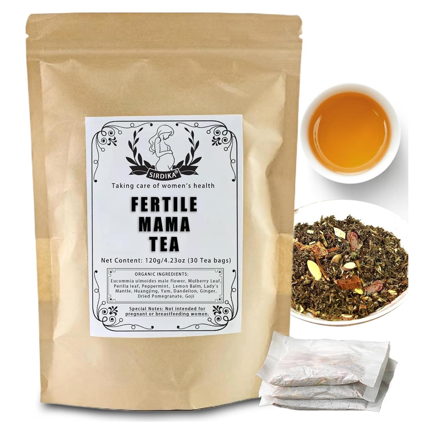 Té Orgánico Fertile Mama Nichalous 120g - 30 Bolsitas Sin Cafeína