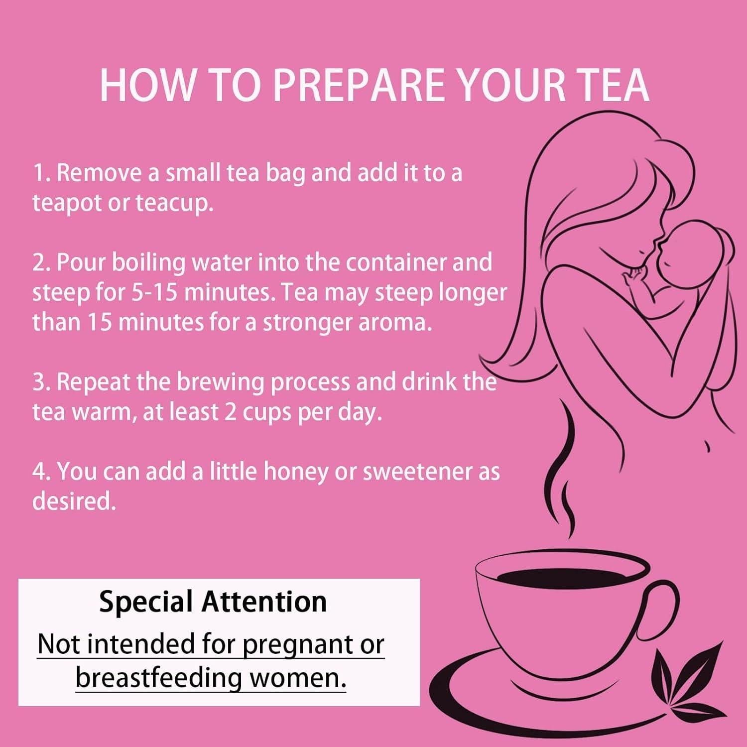 Té Orgánico Fertile Mama Nichalous 120g - 30 Bolsitas Sin Cafeína