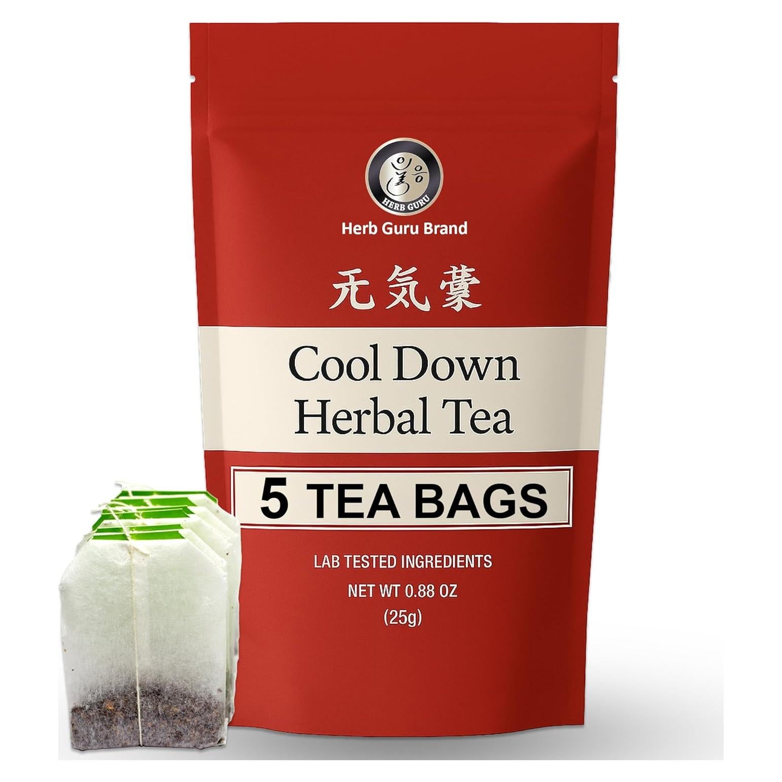 Bolsitas de Té Herbal Herb Guru Cool Down - 24.99g Sin Cafeína
