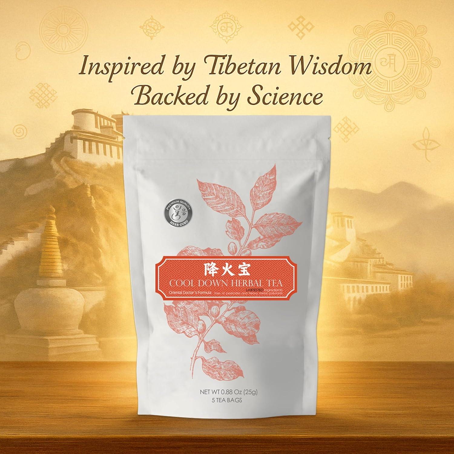 Bolsitas de Té Herbal Herb Guru Cool Down - 24.99g Sin Cafeína