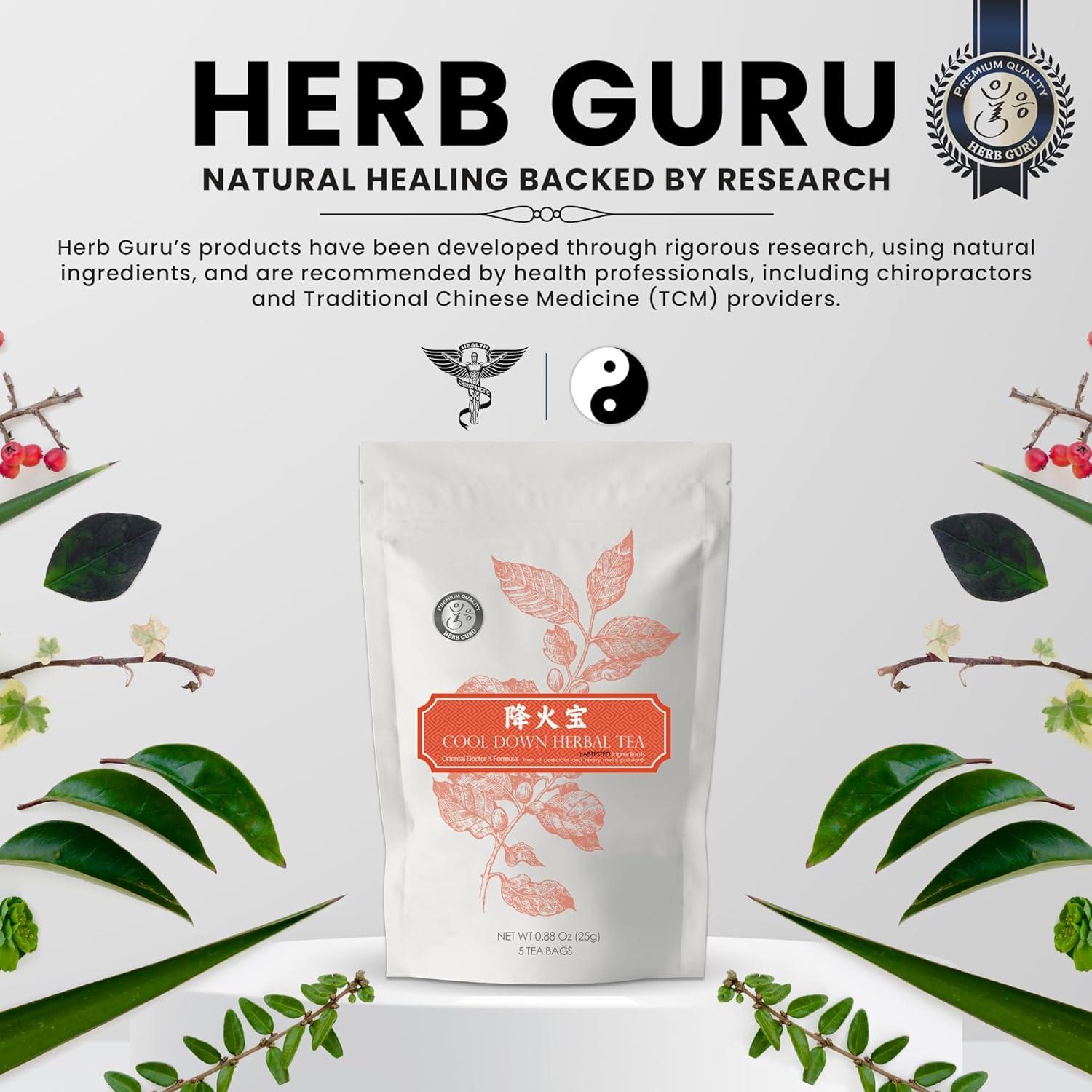 Bolsitas de Té Herbal Herb Guru Cool Down - 24.99g Sin Cafeína