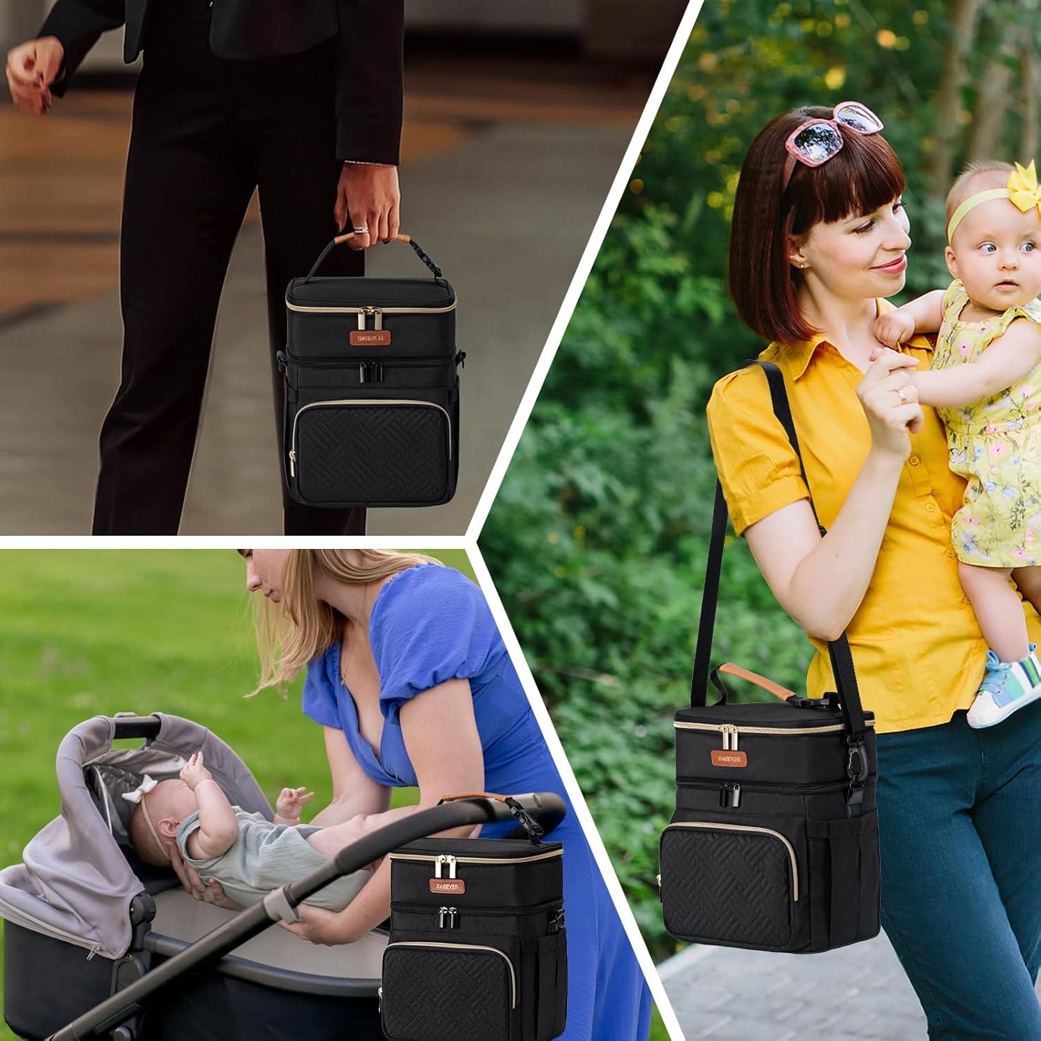 Bolsa de Enfriamiento de Leche Materna BABEYER 8.5L Negra