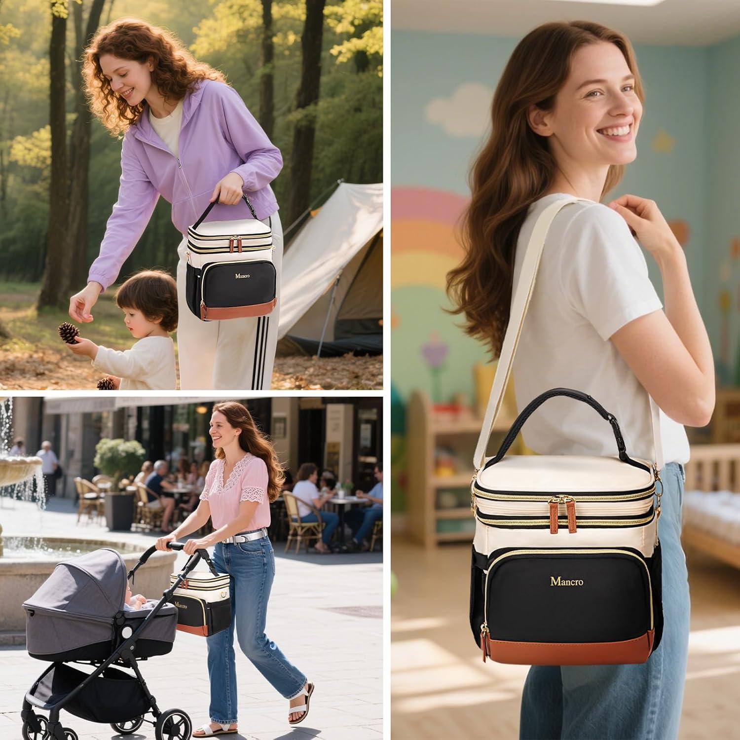 Bolsa Térmica Expandible Mancro para Leche Materna 6 Biberones