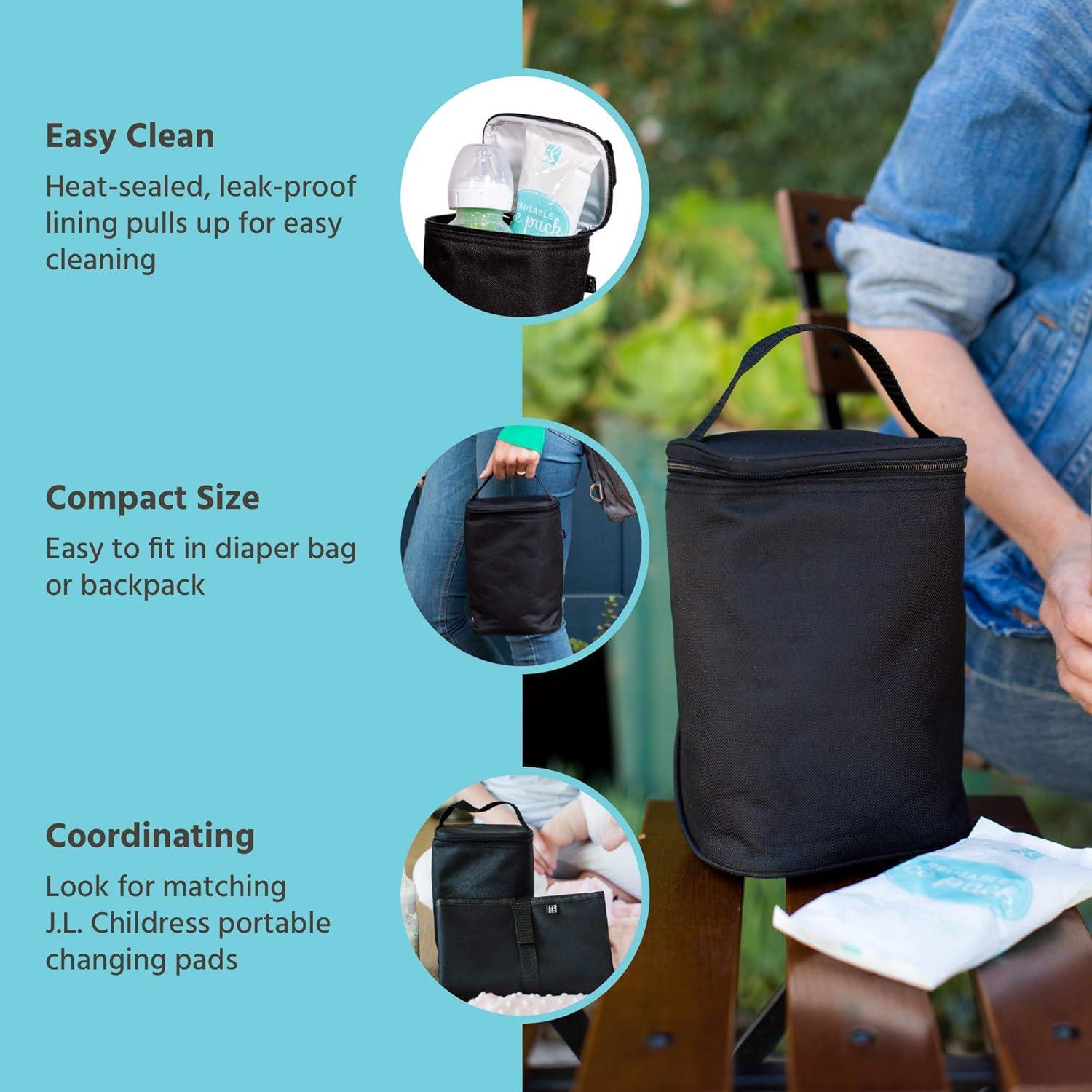 Bolsa de Enfriamiento de Leche Materna J.L. Childress TwoCOOL - Aislada, Compacta, Negro