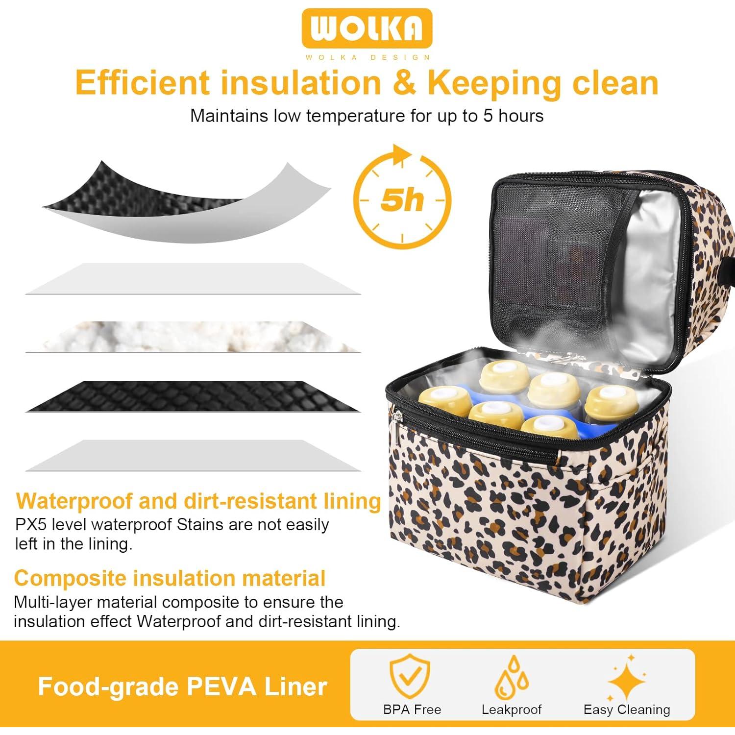 Bolsa Enfriadora de Leche Materna Wolka - Doble Compartimento 8.3L