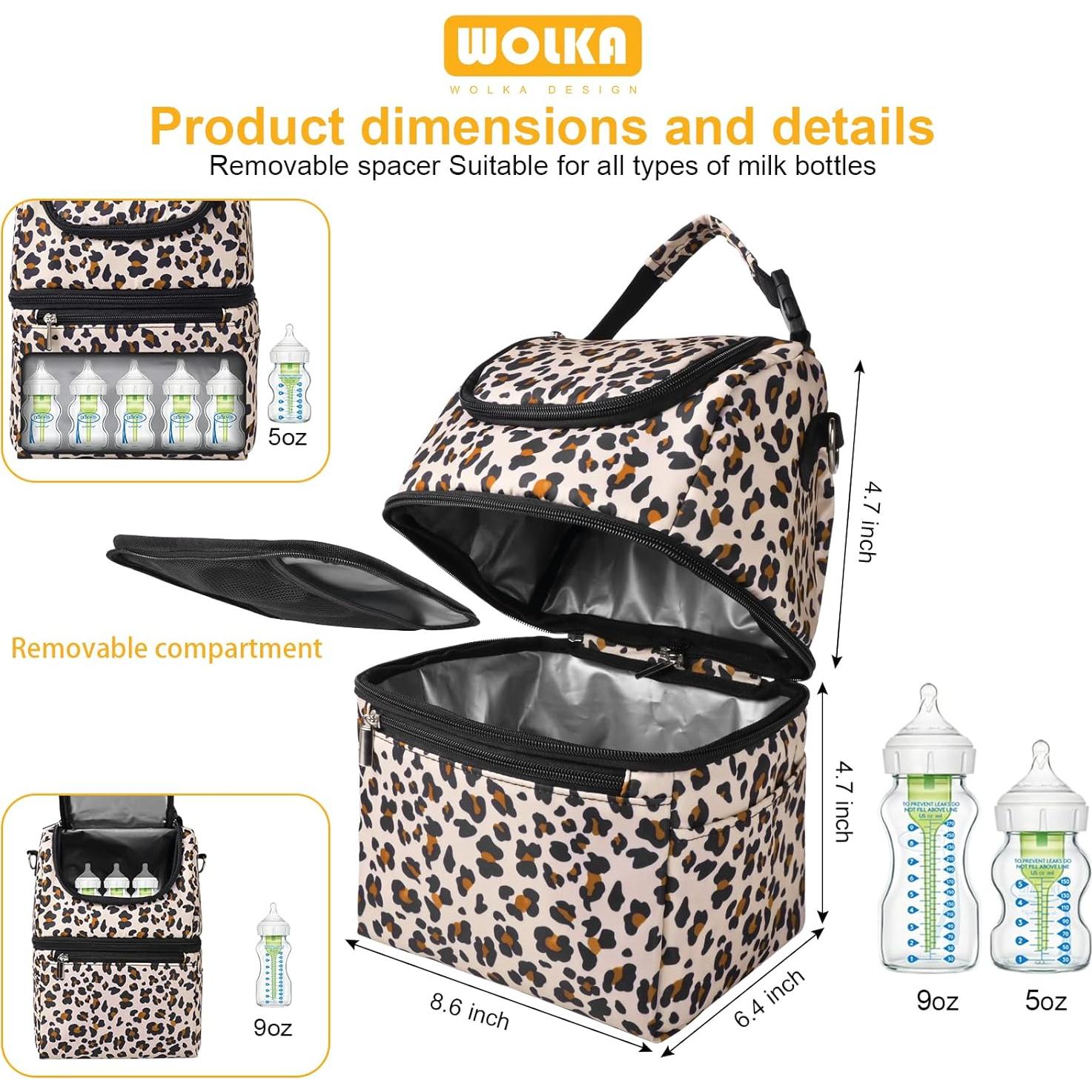 Bolsa Enfriadora de Leche Materna Wolka - Doble Compartimento 8.3L