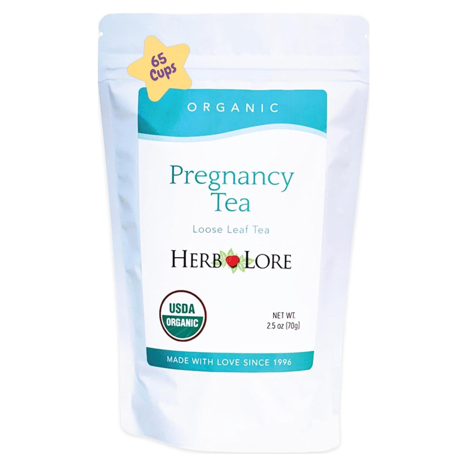 Té Orgánico para Embarazo Herb Lore - 65 Porciones - Hoja de Frambuesa