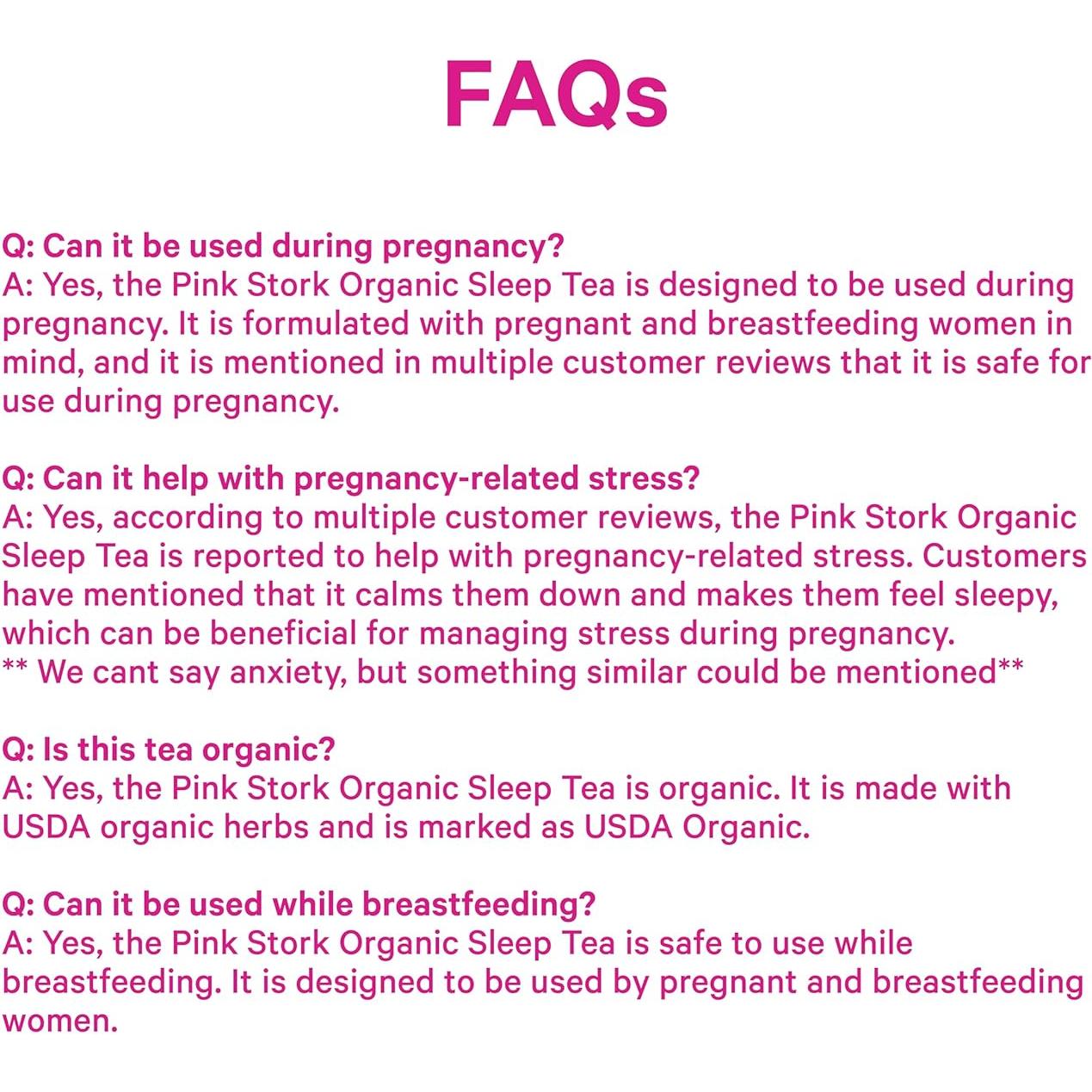 Té Orgánico para Dormir Pink Stork - Sin Melatonina - 15 Bolsitas