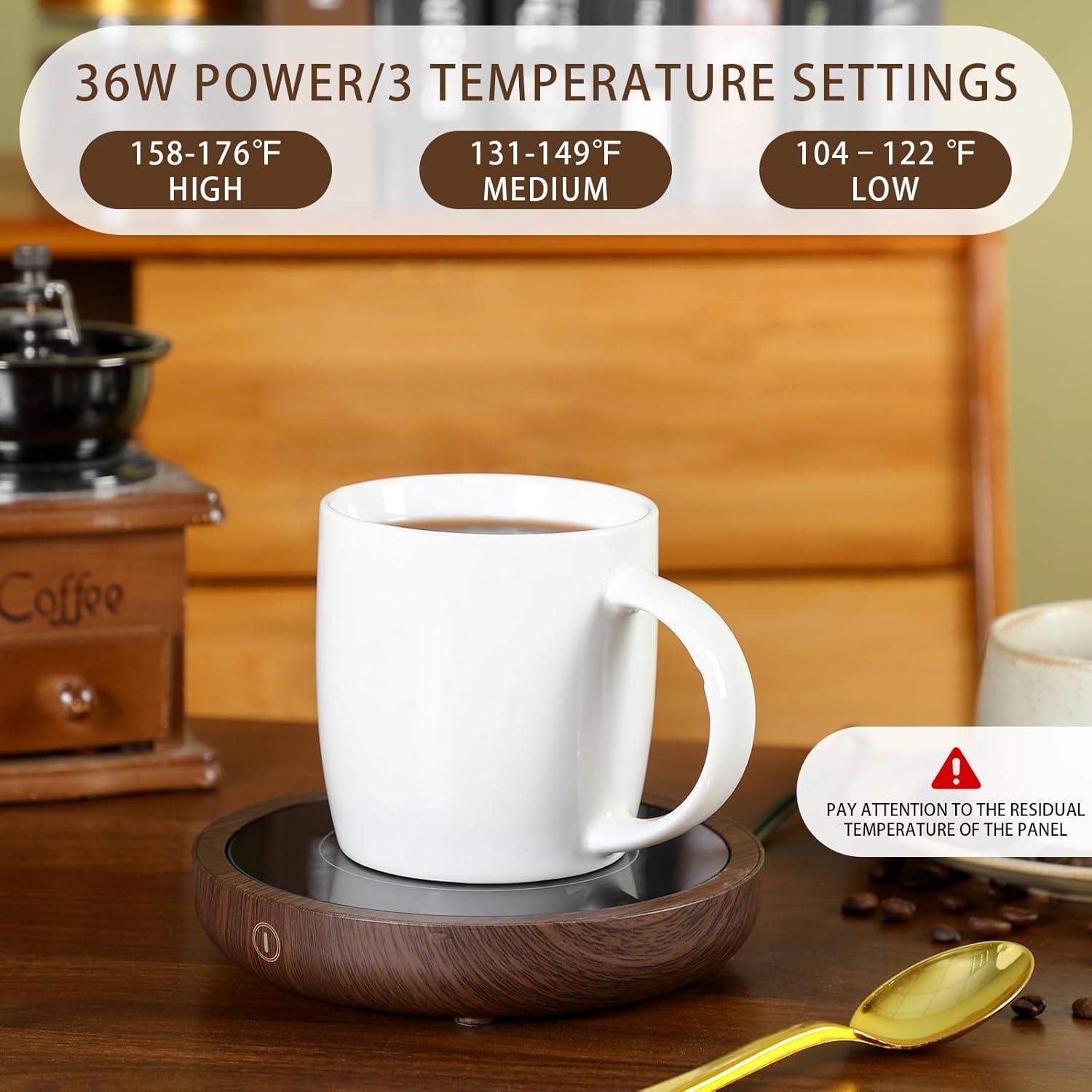 Juego de 2 Calentadores de Tazas Rossesay 36W 3 Temperaturas