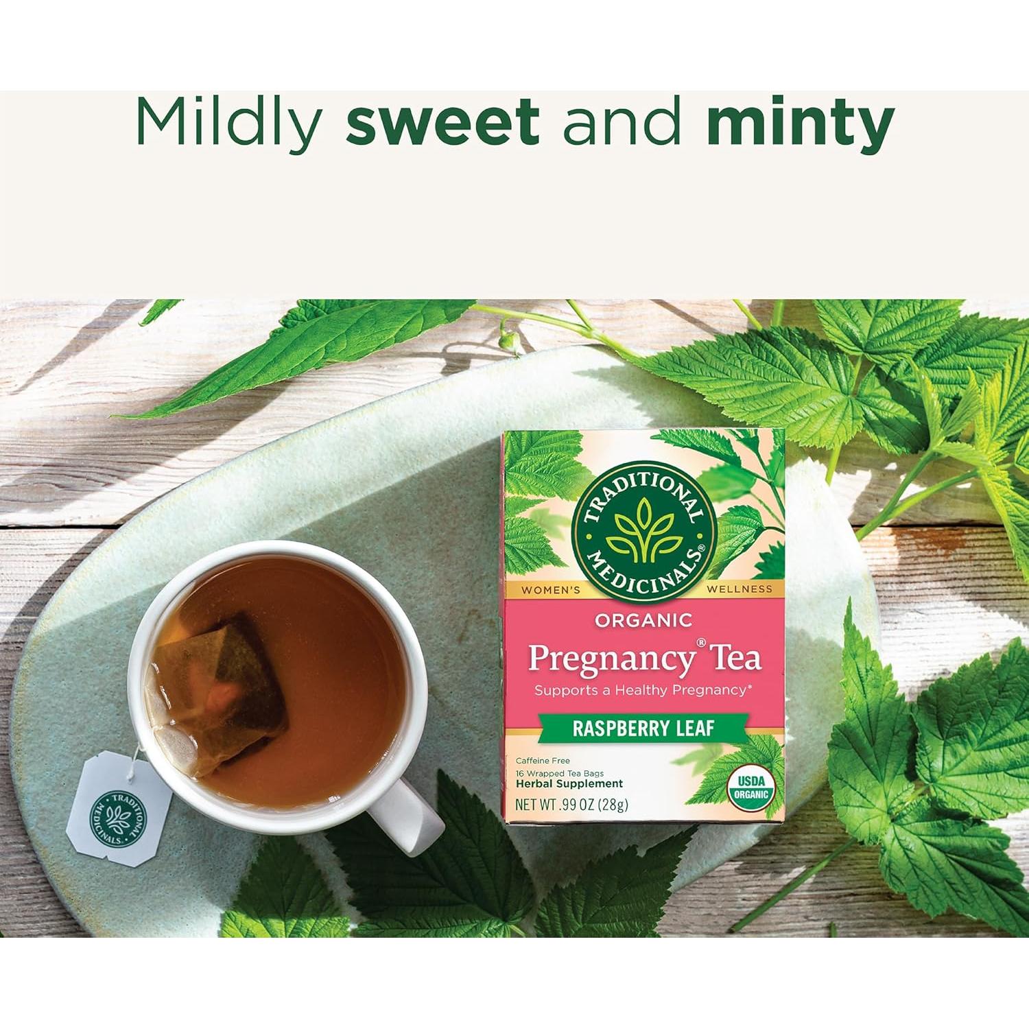 Té Orgánico para Embarazo Tradicional 96 Bolsitas - Sin Cafeína